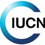 IUCN logo in blue with the text “IUCN”.