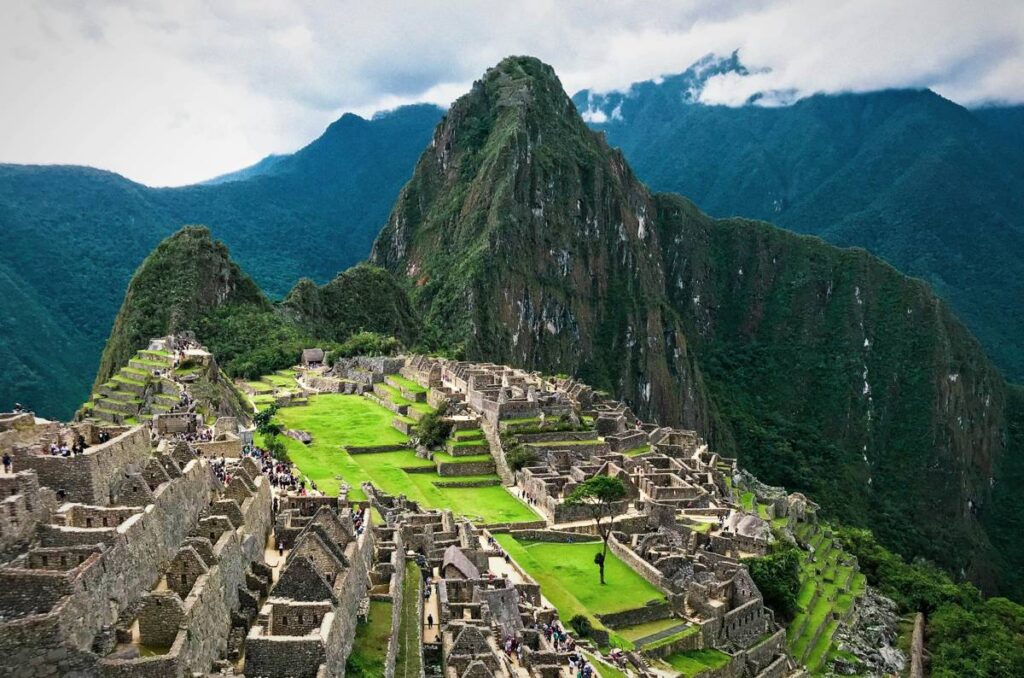 Machu Picchu Inca city in the Andes mountains, Peru.